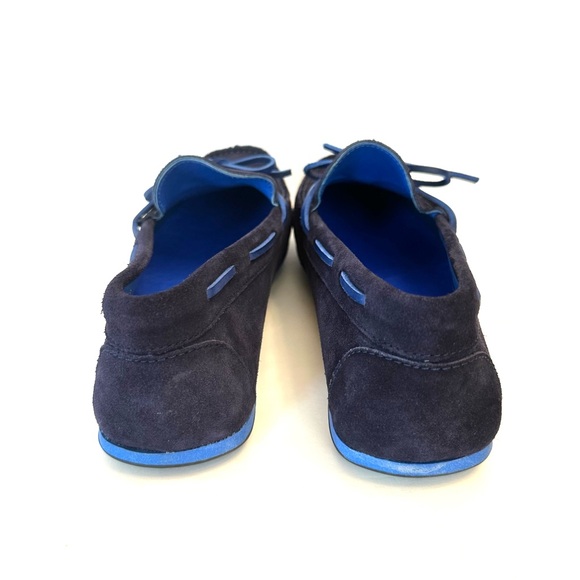 European blue suede leather driving loafers, Made in Spain, size 41 - Picture 5 of 8
